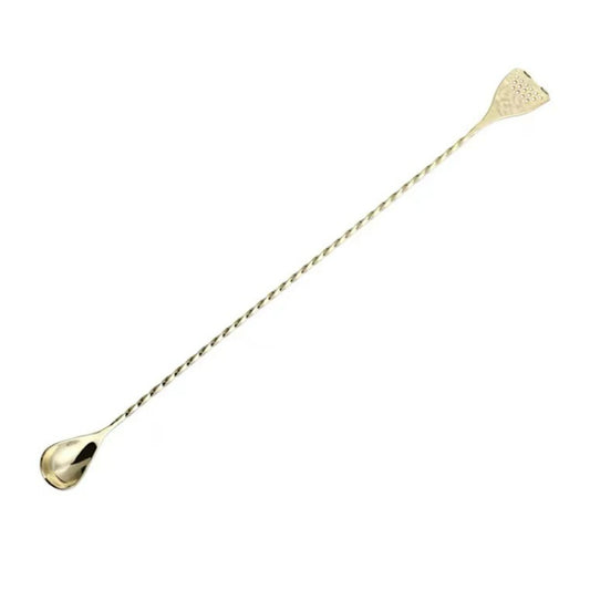 Multi-functional Mixing Bar Spoon with Strainer Tip