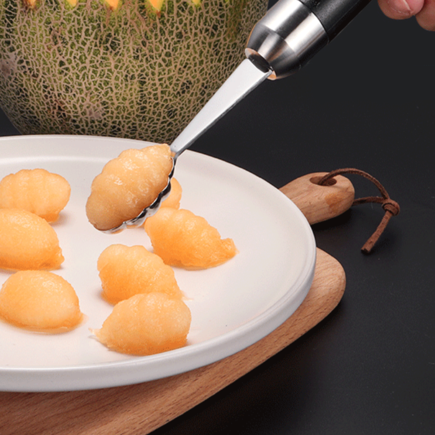 Stainless Steel Fruit Divider Watermelon Digging Ball Ice Cream Honey Scoop Bar Table Carving Tool