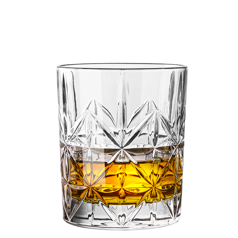 New Pattern Design 310ml Hot-selling Crystal Engraved Liquor Drinking Whiskey Drinking Glass Cups