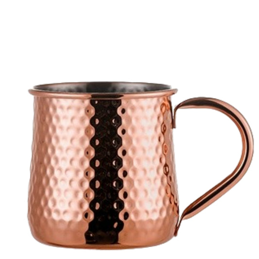 Hammered Russian Moscow Mule Mugs with Handle
