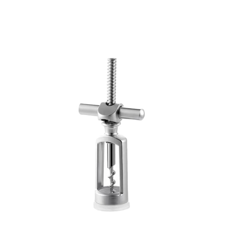 Wholesale Classic Style Opener Manual Spiral Metal Opener Red Wine Bottle Opener