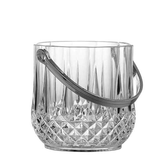 Diamond Shaped Glass Ice Bucket for Bars