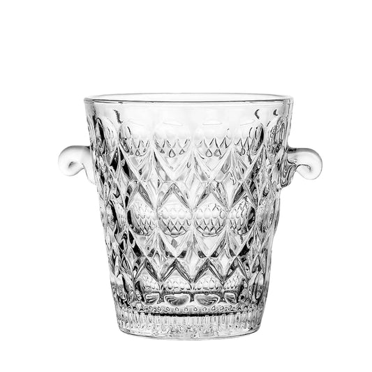 European-style Glass Ice Bucket Transparent Thickened Ice Bucket Drink Red Wine Champagne Transparent Ice bucket for Bar