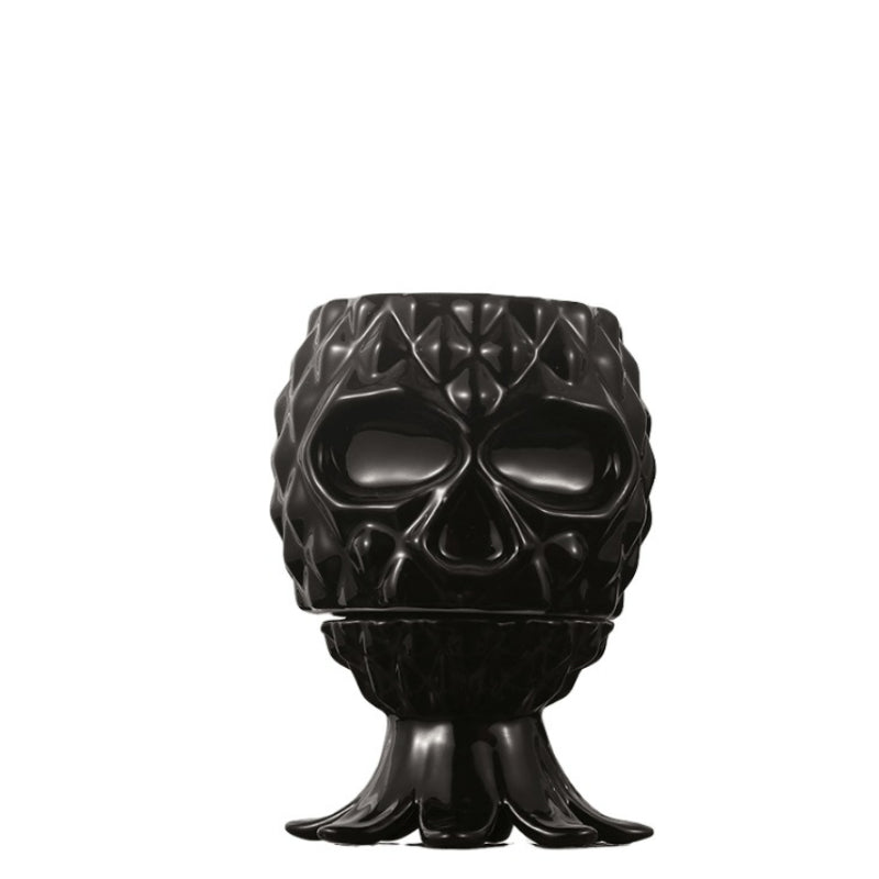 Flower Face Painted Skull Personalized Cocktail Glass Molecular Bartender North American Special Ceramic TIKI Cup