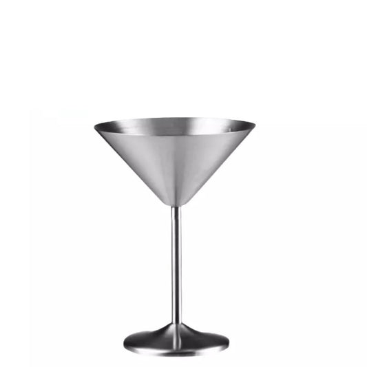 Personality 240ML Stainless Steel Metal Goblet Martini Cup,Stainless steel Cocktail Glasses