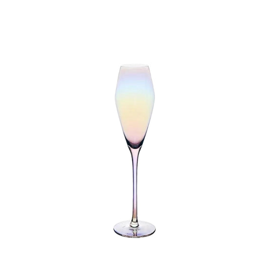 250ml Red Wine Champagne Glasses Magnificent Crystal Goblet with Iridescent Coating