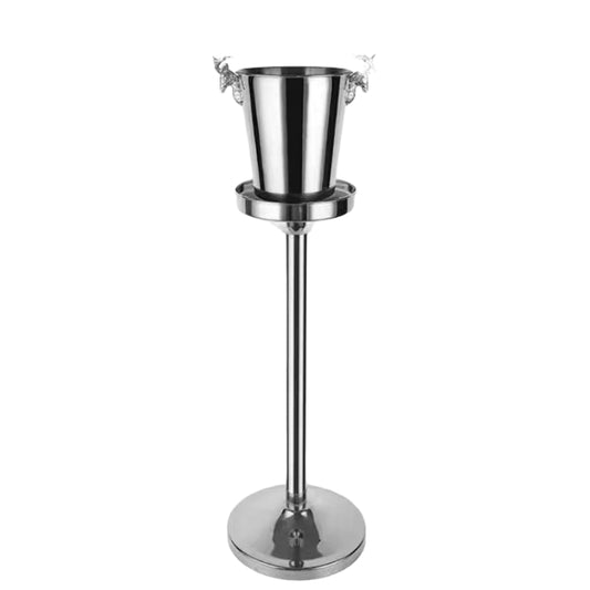 Deer Head Ice Bucket Gold European Champagne Bucket Rack Stainless Steel Ice Bucket for Bar Party