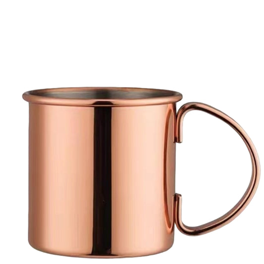 High Quality 100% Pure Copper Moscow Mule Mugs,Stainless Steel Heat Insulation Copper Plating With Handles