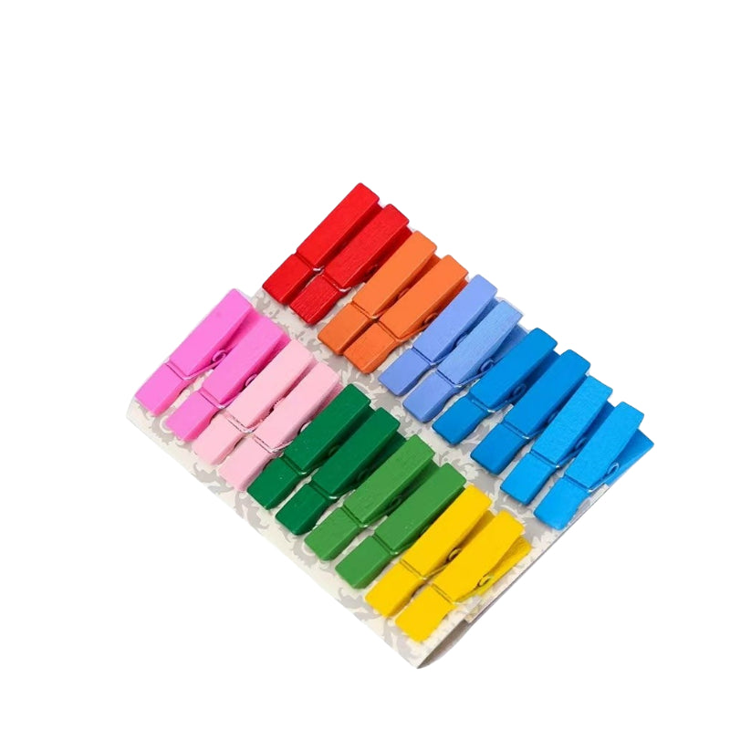 Colorful Wooden Clip-Cocktail Creative Decorative Clips, Cocktail Colorful Decorative Clips