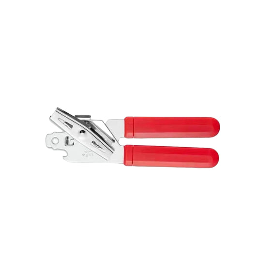 Red Multifunction Can Bottle Opener Manual Can Tin Opener with Smooth Edge Stainless Steel Can Opener