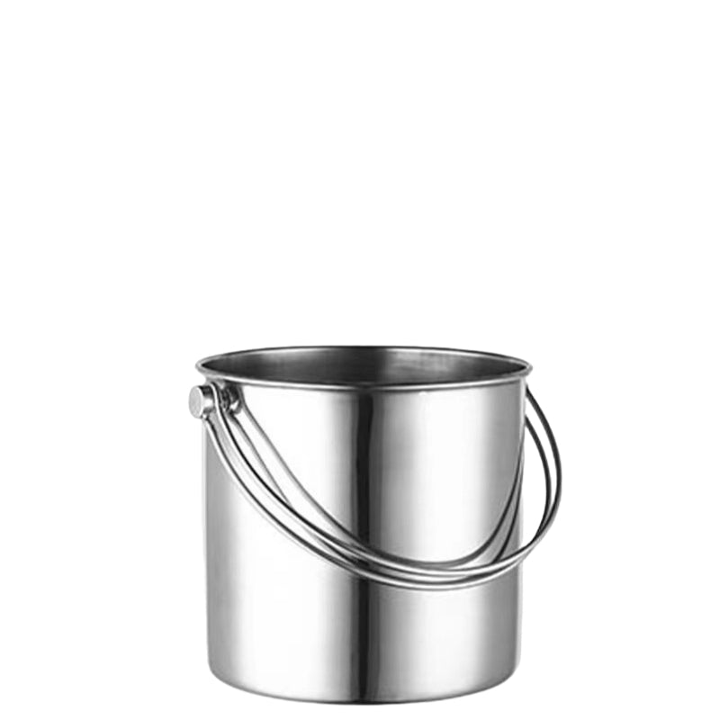 Bar and Wine Ice Bucket Portable Stainless Steel Ice Bucket Container Champagne Bucket with Handle for Home Bar