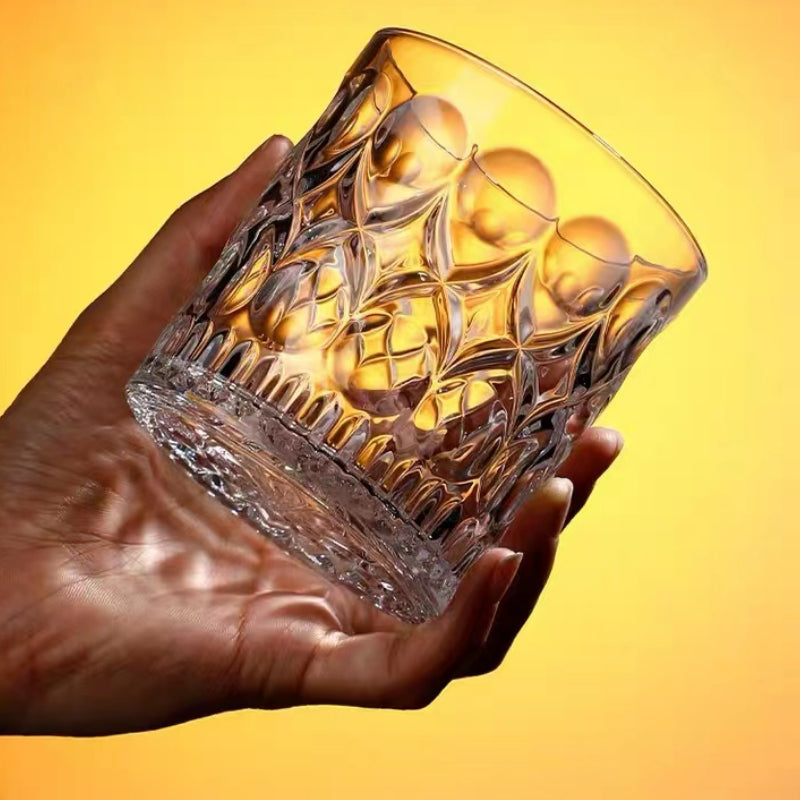 High Quality Lead-free Glass Light Luxury Drinking Glasses Crystal Whiskey Glass