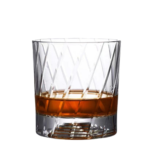 Vintage Thick Bottom Crystal Glass Whiskey Glass