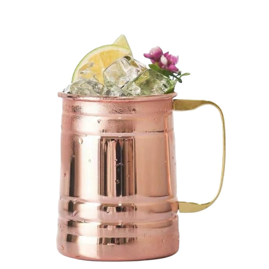 Stylish Copper plated Moscow Mule mug for bar or restaurant