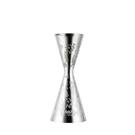 Elegant Design Measuring Cup Double Jigger Leaf Carved Jigger