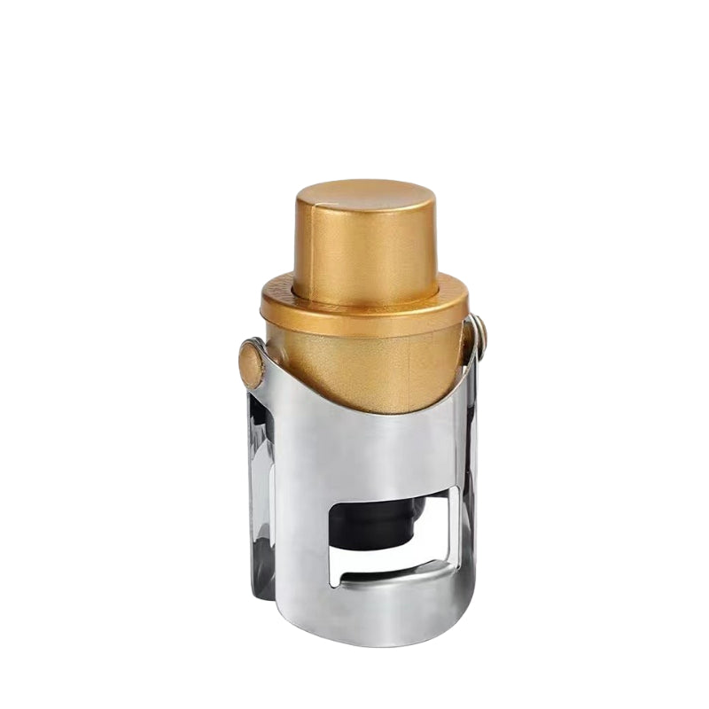 Champagne Bottle Stopper Vacuum Stainless Steel Fresh-keeping Seal Red Wine Stopper