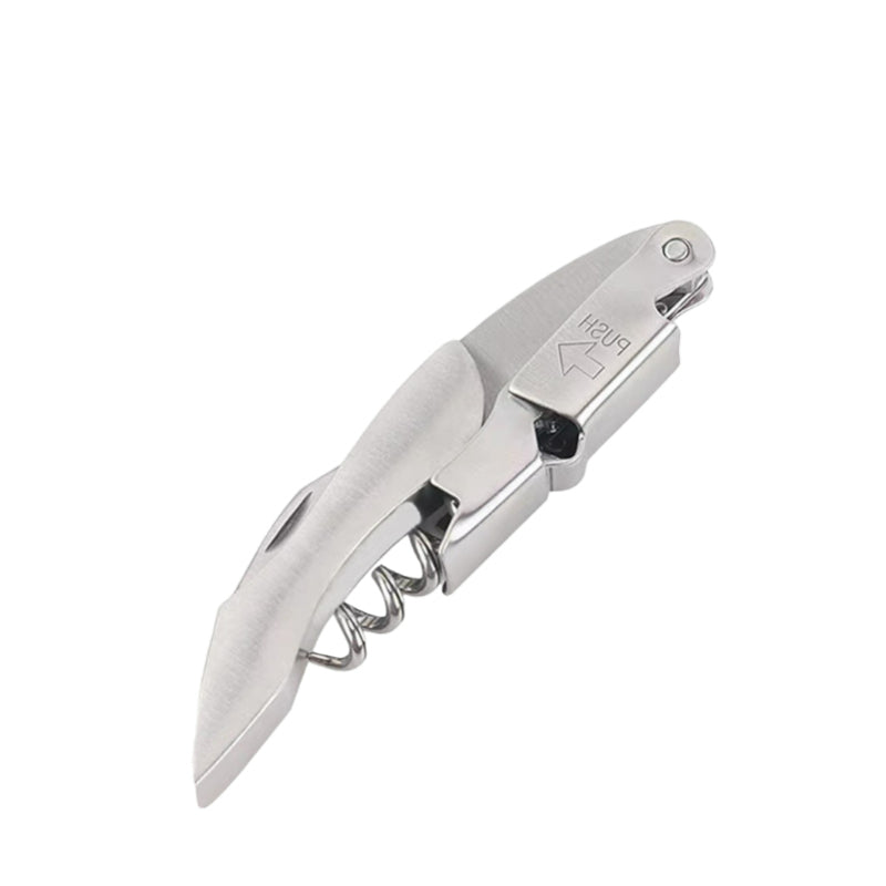 Custom Stainless Steel Wine Opener Wine Bottle Opener Boomerang Folding Waiters Opener