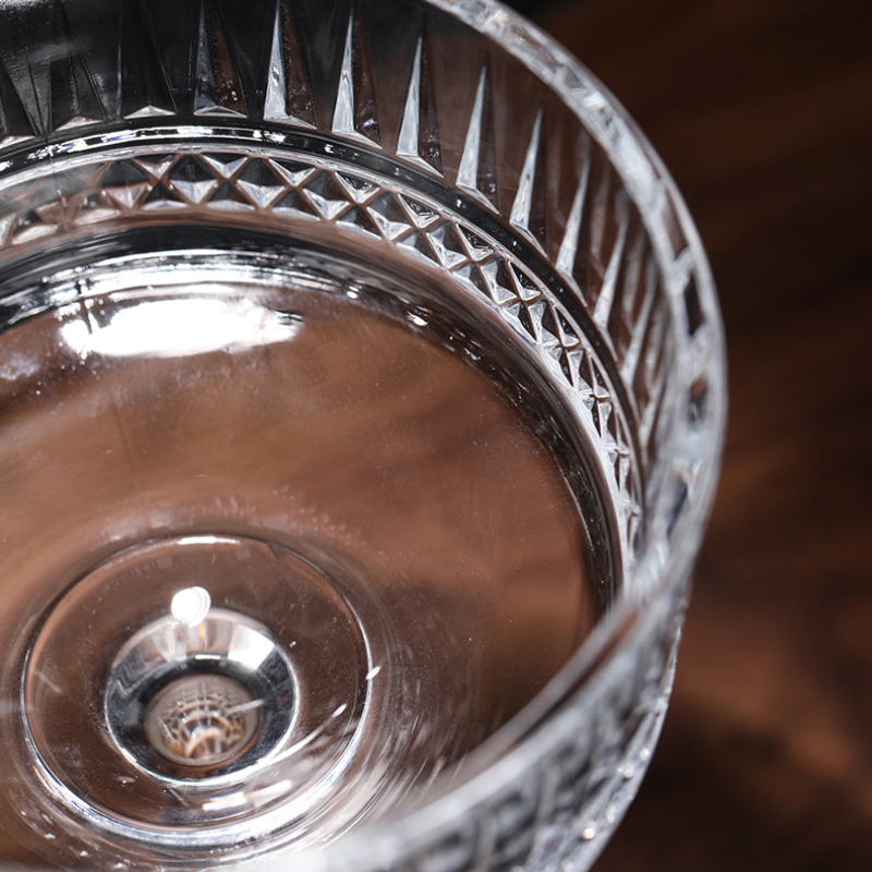 260ML Vintage Cocktail Glasses,Classic Goblet Wine Glass