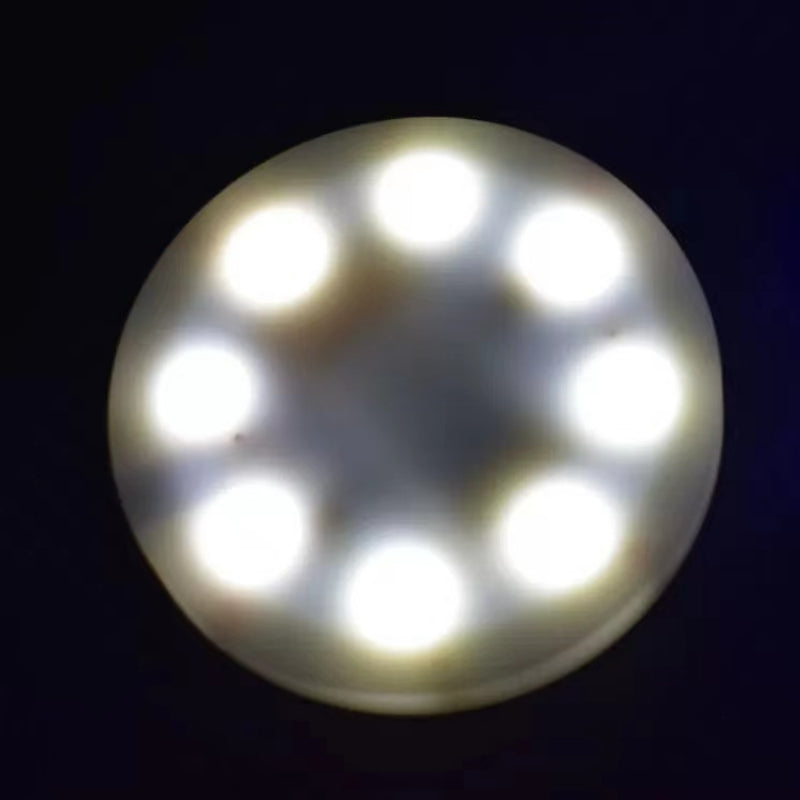 USB Rechargeable 8 LED Lights Holder Water Drink Glass Bottle Cup Coaster