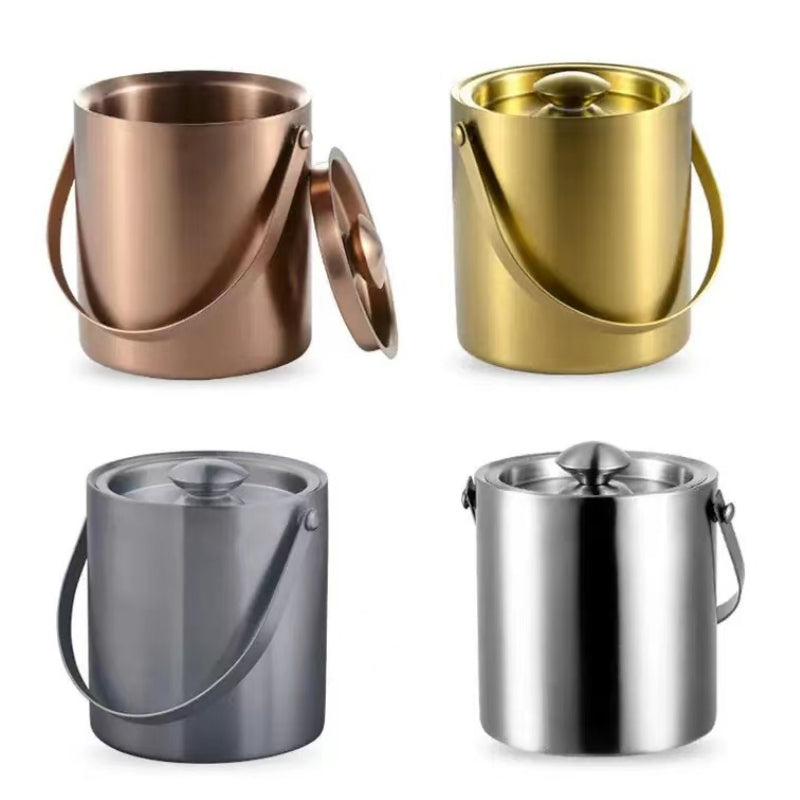 Fancy Stainless Steel Ice Bucket Customized Classy Metal Champagne Ice Bucket for Bar