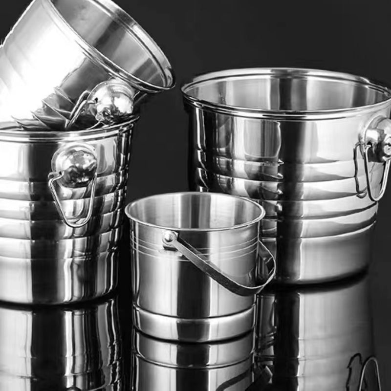 1L Stainless Steel Ice Bucket Champagne Beer Red Wine Ice Bucket Creative Ice Bucket for Bar