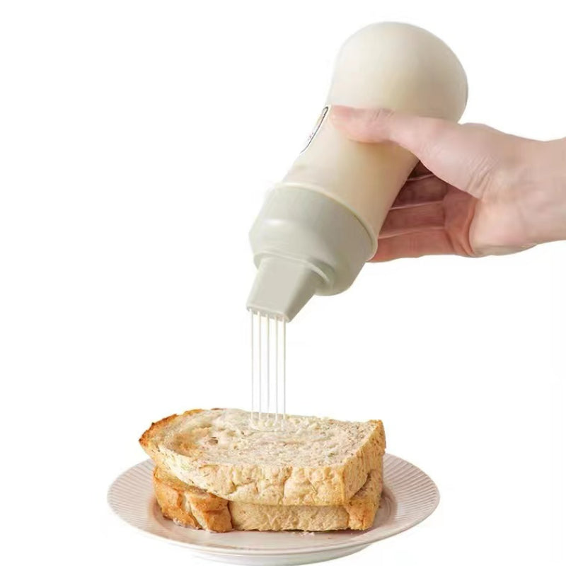 Five-hole Sauce Bottle-Professional  Lemon Juice Chocolate Sauce Juice Squeeze Bottle Food-grade Squeeze Bottle
