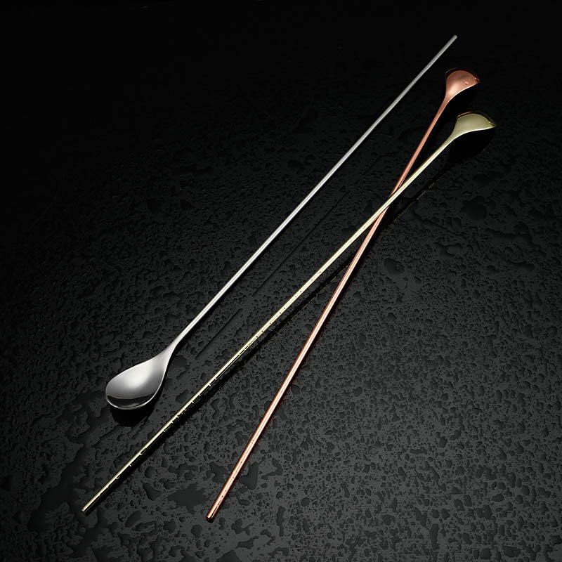 304 Fine Stainless Steel Long Handle Bar Spoon Mixing Stick,Beverage Stirrers