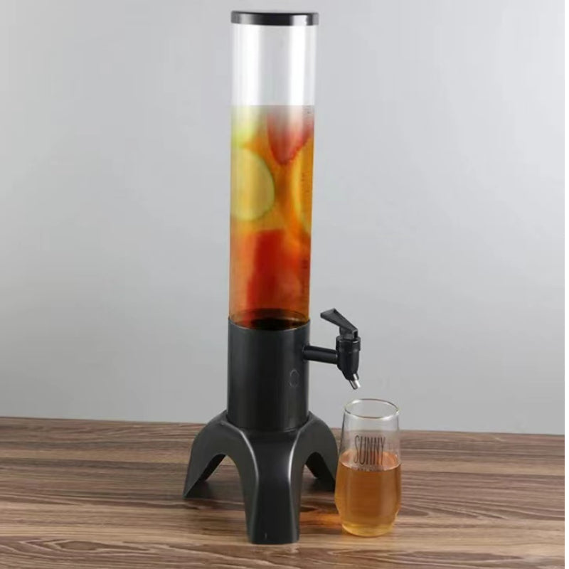Drinks Dispenser Beverage 1.5L Liter Pull up Portable Drinks Dispenser for Home Hotel Catering