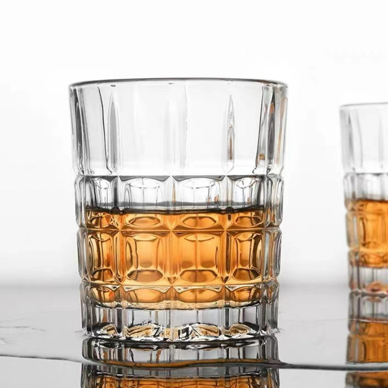 Hand Blown Handmade Embedded Original Real Whisky Glass for Gift