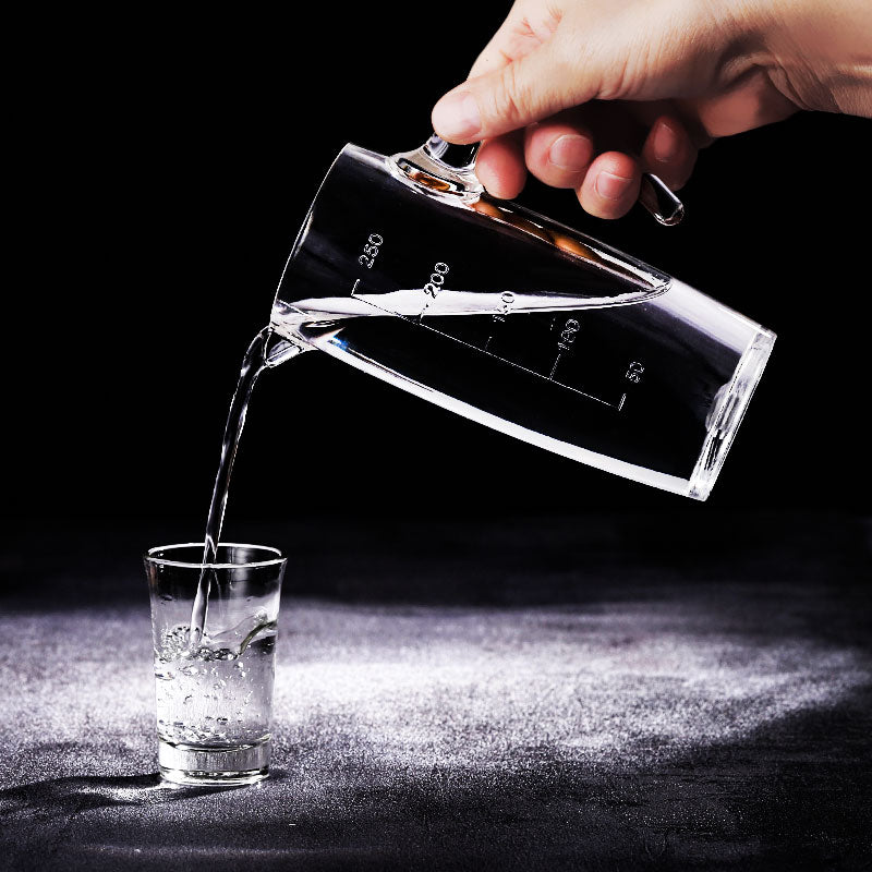 Thickening Glass Pitcher with Handle,Water Pitcher with Precise Scale Line