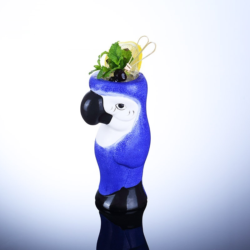 Animal Shaped Ceramic Cocktail TIKI Cup Personality Vase Cartoon Cute Parrot Cup