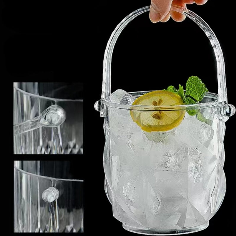 Home Commercial Acrylic Diamond Ice Bucket for Bar