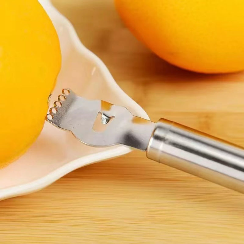Stainless Steel Lemon Pump Manual Fruit Peeler Multi-Function Tool