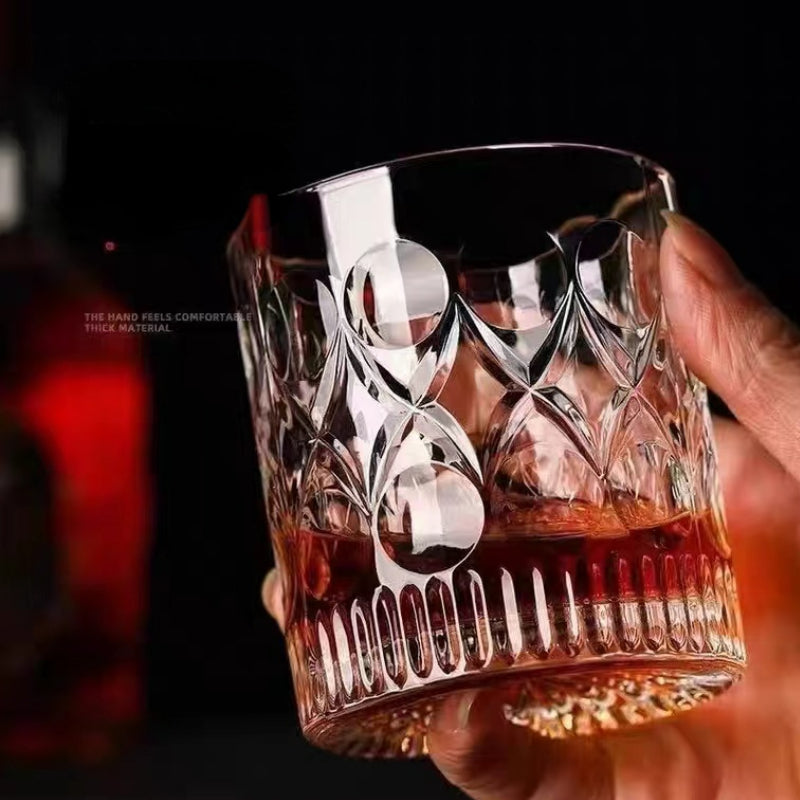 High Quality Lead-free Glass Light Luxury Drinking Glasses Crystal Whiskey Glass