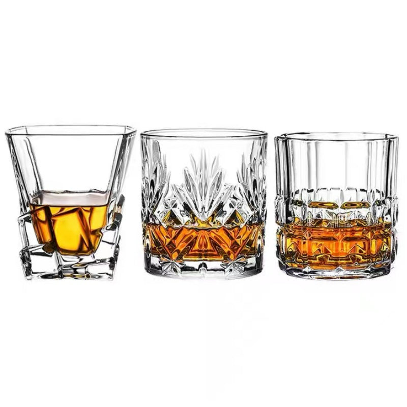 Premium Custom Logo Old Fashioned Crystal Wine Whiskey Racks Glasses Cup