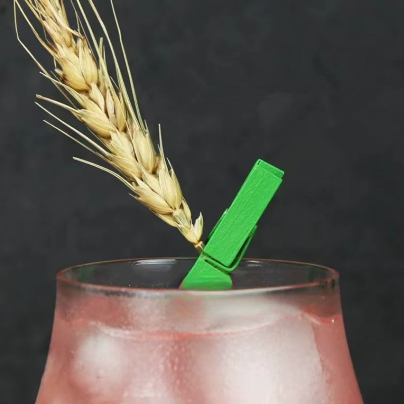 Colorful Wooden Clip-Cocktail Creative Decorative Clips, Cocktail Colorful Decorative Clips