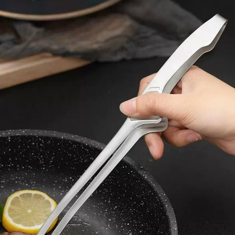 Stainless Steel Garnish Tongs Kitchen Tools Food Non-Slip Garnish Tongs for Bar