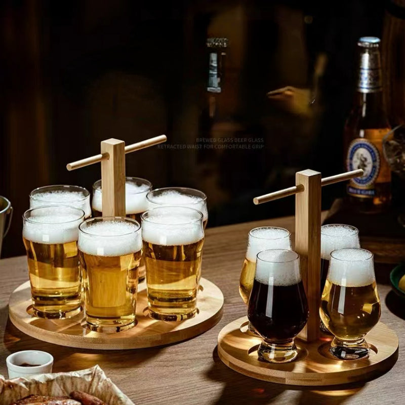 Bistro Glass Mug Custom Bar Draft Beer Mug Holder