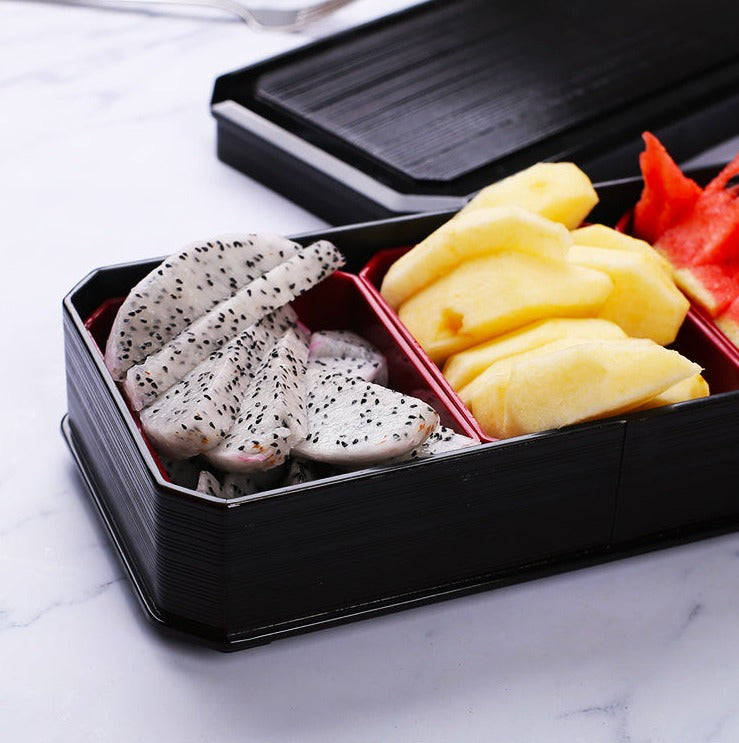 Bar Divided Fruit Plate Three-Compartment Snack Plate Snack Snack Plate Platter Commercial Imitation Porcelain Fruit Salad Bowl
