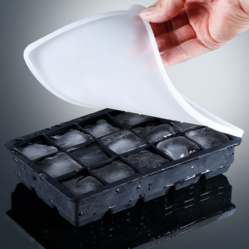15 Grids Ice Mold,Ice Cube Trays Silicone Tray Molds for making 15 Ice Cubes for Whiskey