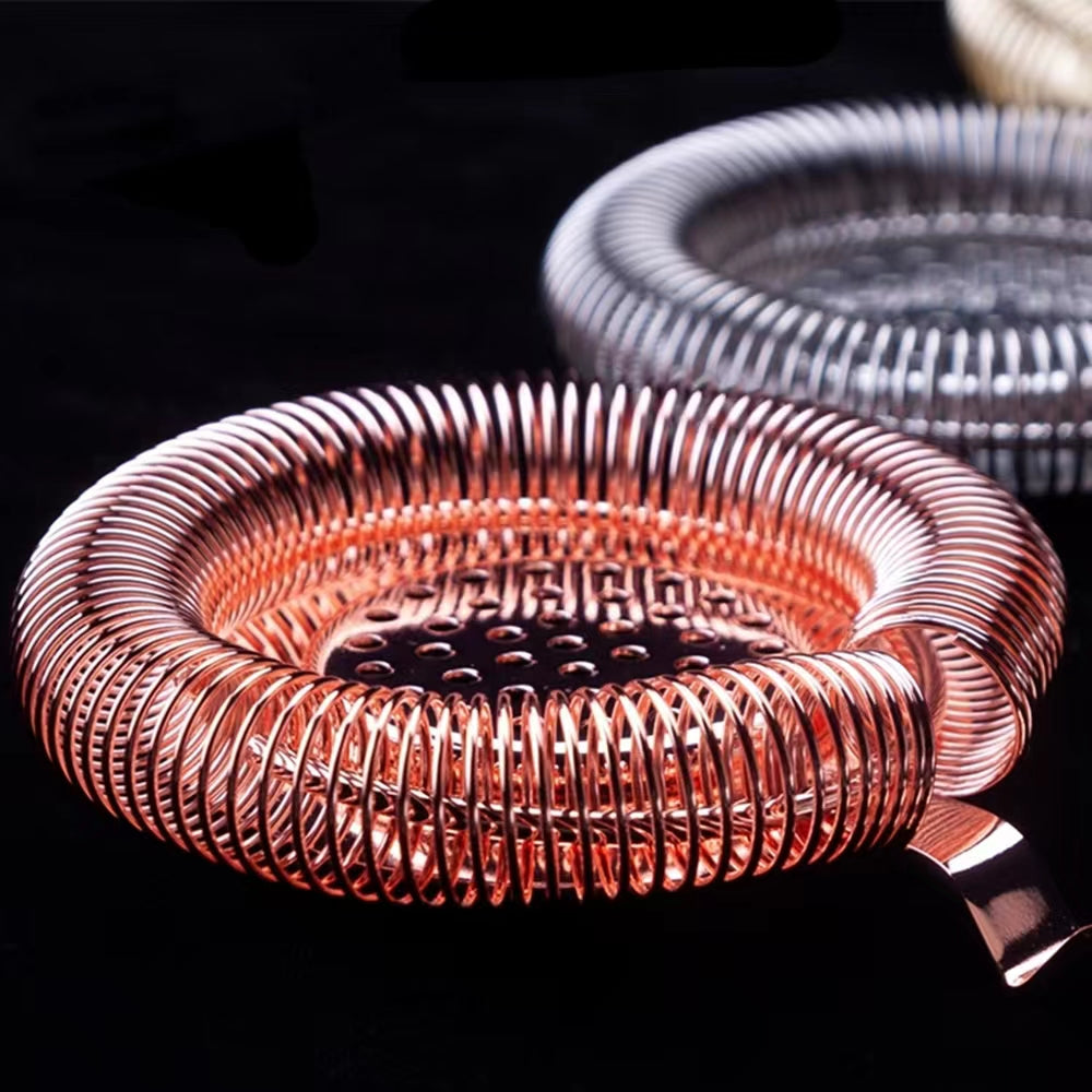 European-Style Hawthorne Retro Ice Filter Angle Filter Leaking Mesh Filter Stirring Cup with Ice Separator