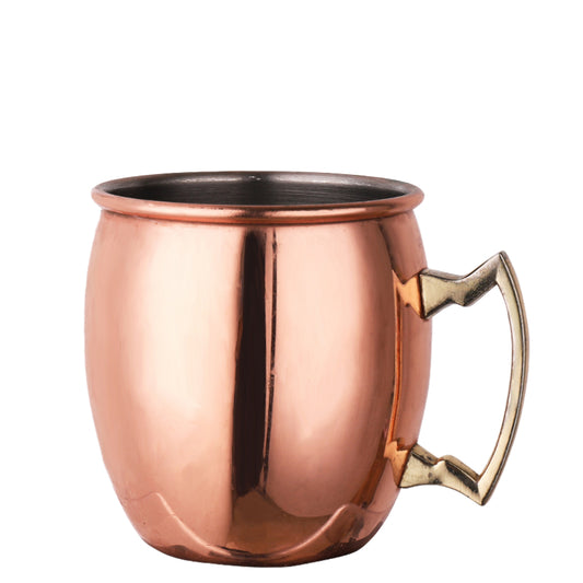 Hammered Copper Plated Moscow Mule Mug With Handle