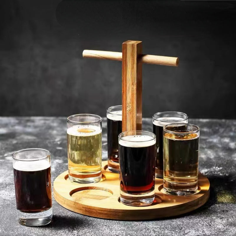 Bistro Glass Mug Custom Bar Draft Beer Mug Holder