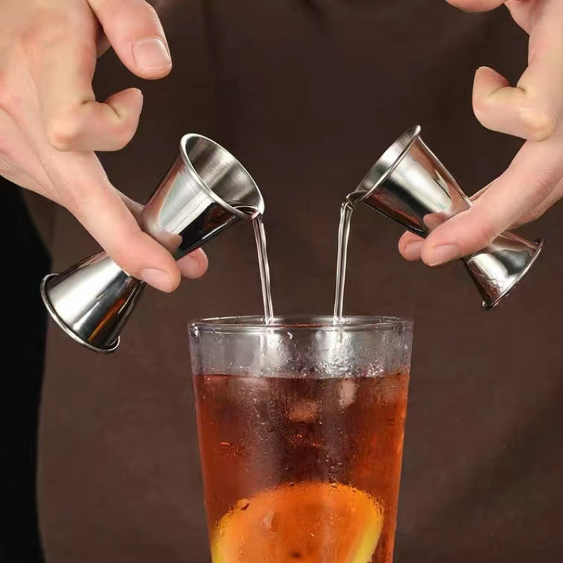 Professional Bar Tools Stainless Steel Jigger Japanese Style Jigger Rose Gold Silver Cocktail Bar Jigger
