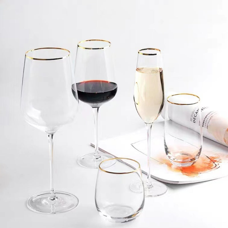 Creative Champagne Glasses Phnom Penh Crystal Unleaded Wine Champagne Glasses European High-heeled Wedding Goblet