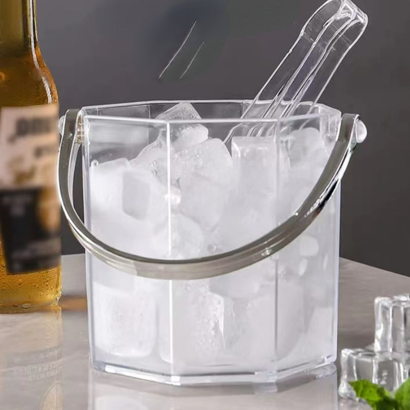 Acrylic Octagon Ice Bucket High Value Commercial Ice Bucket for Bar