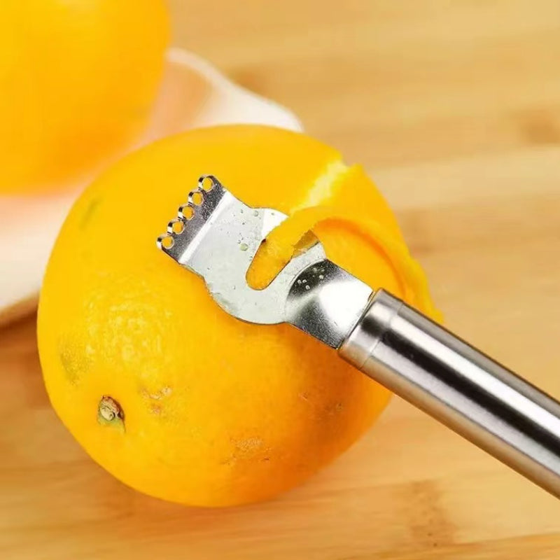 Stainless Steel Lemon Pump Manual Fruit Peeler Multi-Function Tool