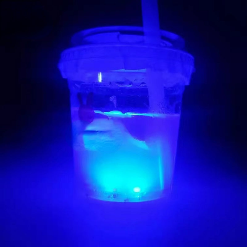 Round Plastic Coaster Waterproof Luminous Night Beer Sticker Led Cup Coaster for Bar Club Party