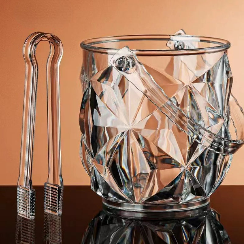 Home Commercial Acrylic Diamond Ice Bucket for Bar