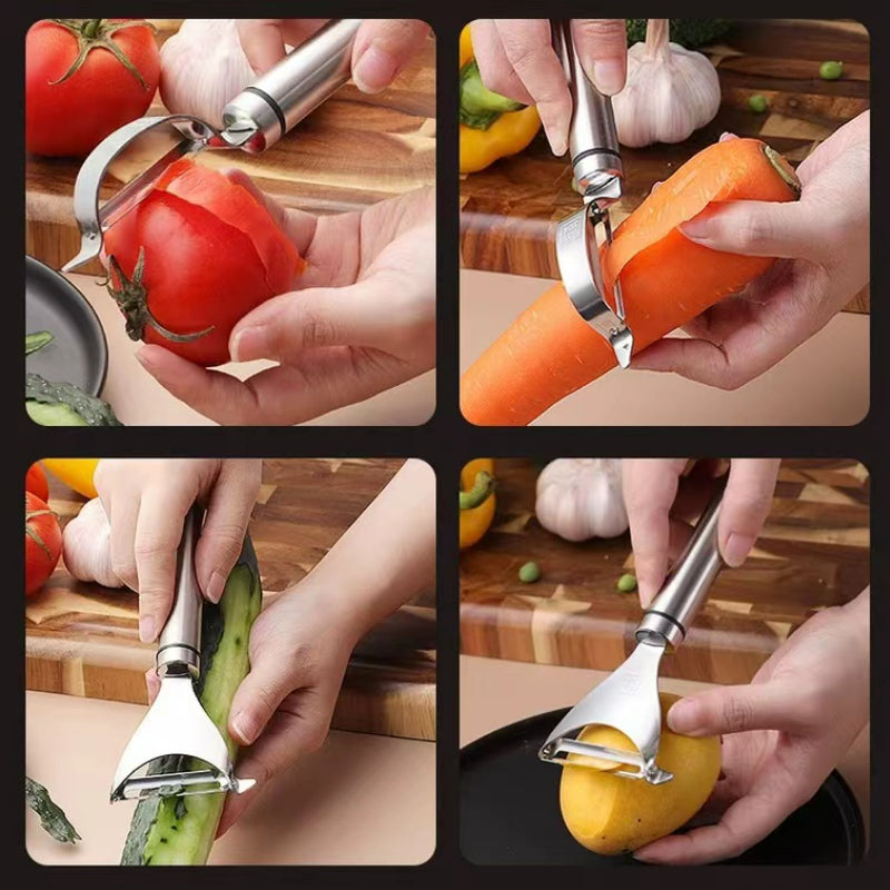 Traditional Kitchen Tool Peeler I-Shaped Stainless Steel Peeler Potato Apple Fruit and Vegetable Peeler